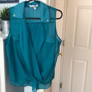 Teal shirt